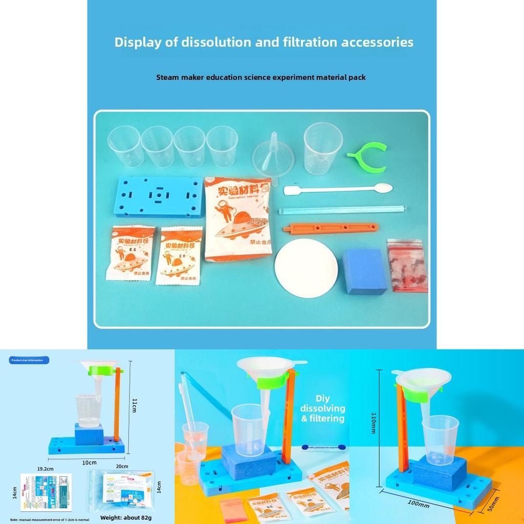 Dissolving Filtration Diy Science Kit For Educational Experiments And Creative Learning