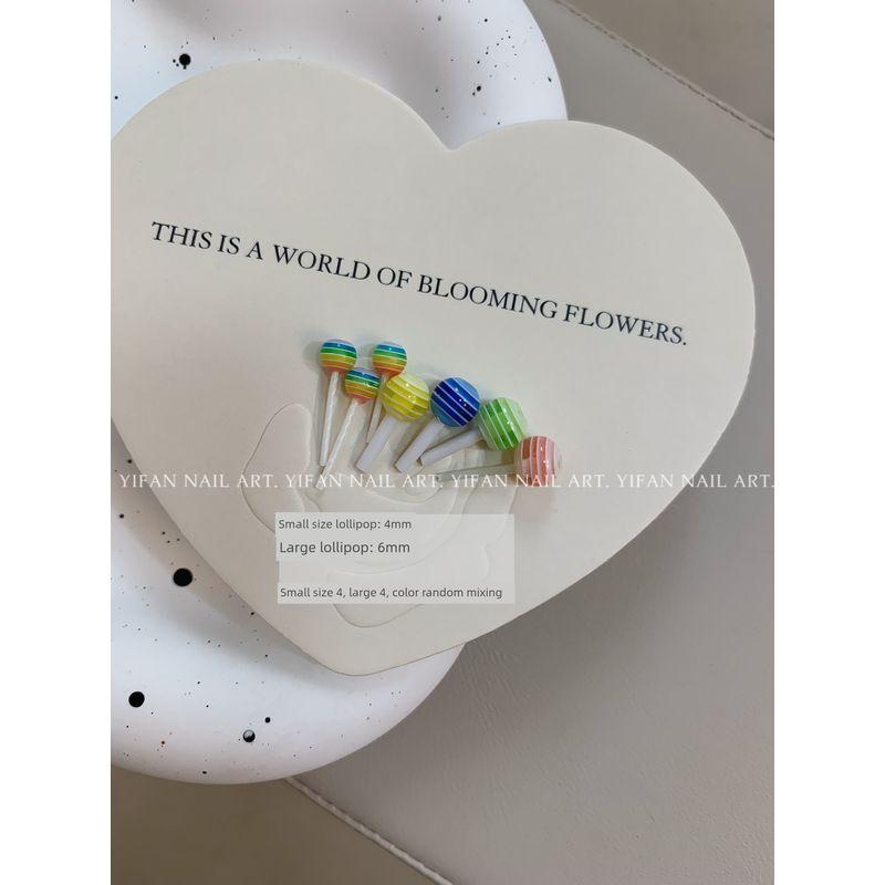 

Childlike Cute Kirby Nail Sticker H73-6. [Lollipop 8]]