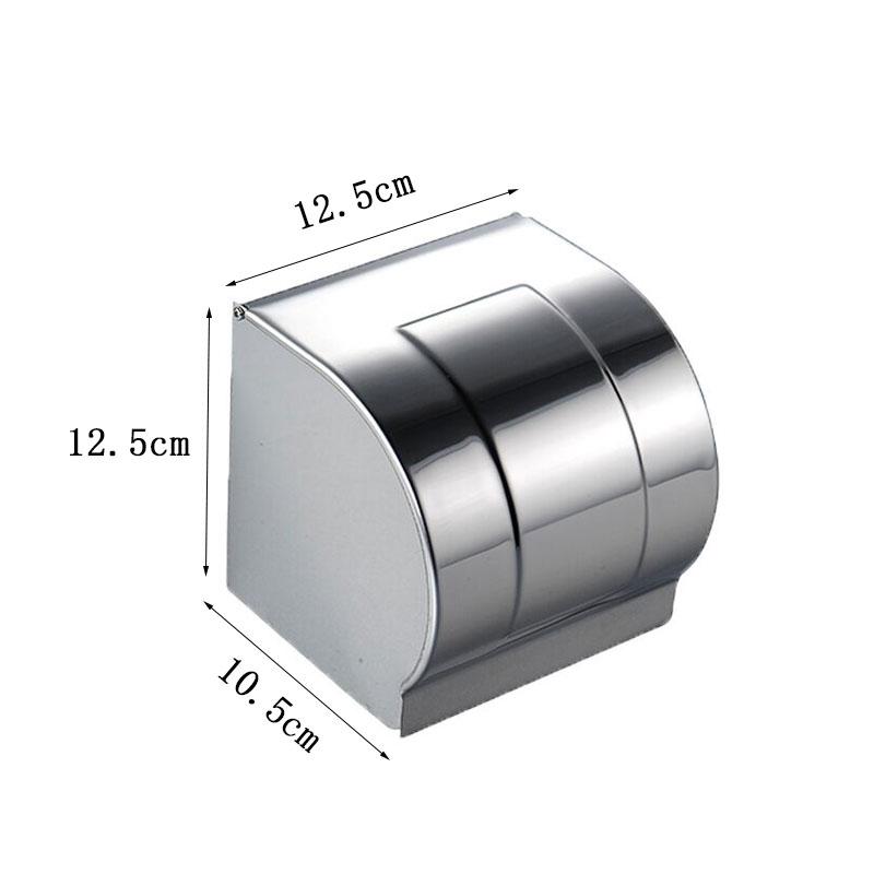 

1pcs Paper Roll Dispenser for Home Use Wall-mounted Bathroom Tissue Paper Holder Waterproof Paper Towel Holder Thickened Toilet