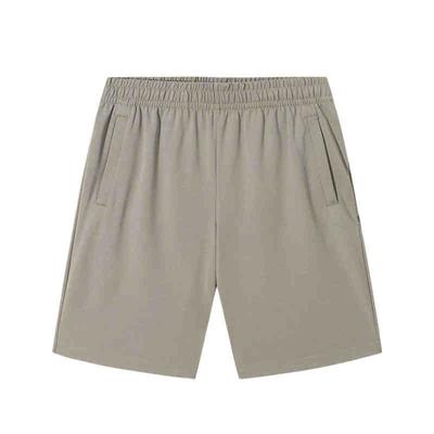 Training Series Solid Color Mid-Rise Drawstring Breathable Versatile Five-Point Sports Shorts Men Shorts Gray 152527310-1
