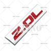 Car Styling 3D Metal Chrome Zinc Alloy Adhensive Emblem 2.0L 2.2L 2.3L 2.4L 2.5L 2.7L 2.8L Body Trunk Fender Badge Accessory