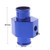 New Aluminum Alloy Car Water Temperature Meter Special Water Tee 34mm Universal Blue