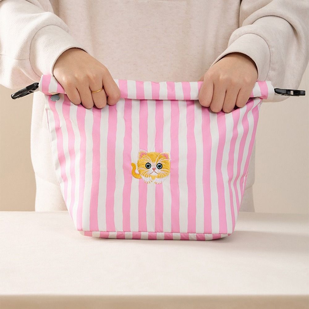 Insulated Thermal Cooler Box Cat Print Food Container Bag Fashion Food Storage Handbags  Picnic