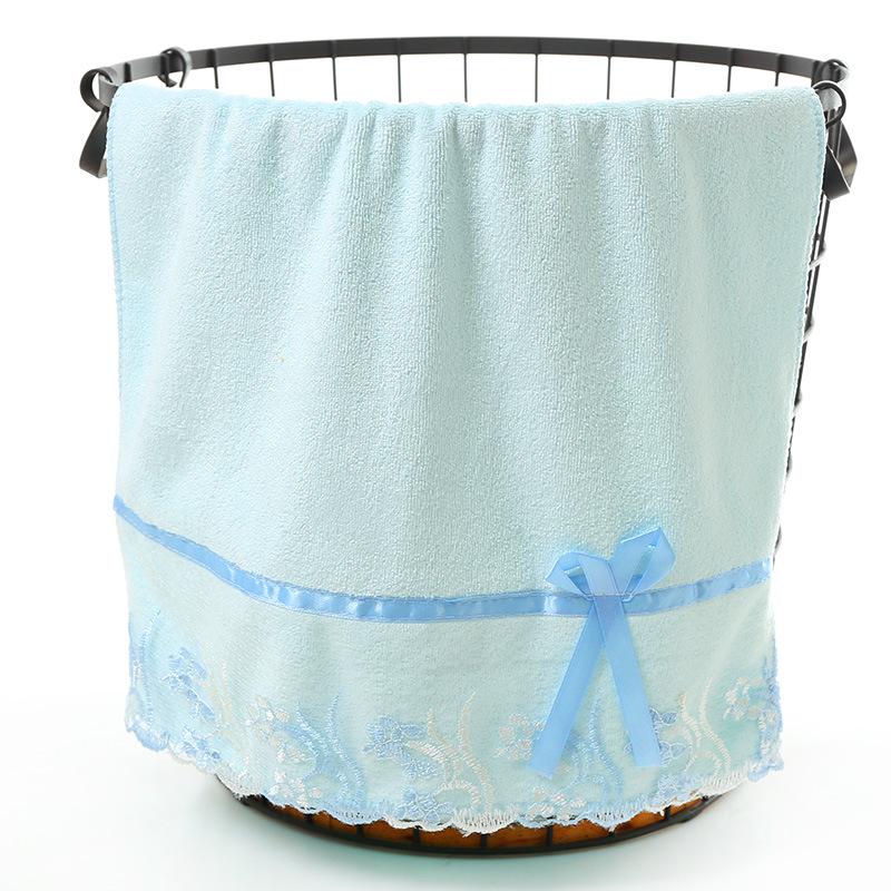 Embroidered Microfiber Face Towel 35x75cm, 400g - Thick, Absorbent, Quick-Drying for Daily Use
