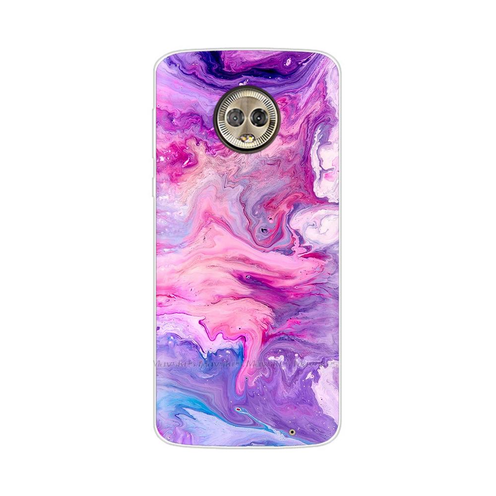For Moto G6 Play Case TPU Soft Paint Animal Silicone Clear Cover for Motorola Moto G6 Play Plus G6Play Cases Protective Shell