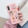 For Samsung Galaxy Note 10 Note10 Plus Cover Cute Cartoons Heart Cat Soft TPU Shockproof Phone Case For Samsung Note 10 Fundas