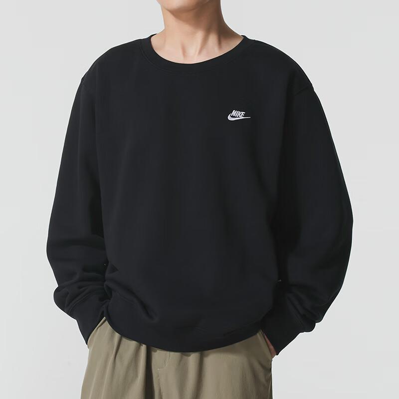 New Nike Swoosh Sweatshirts Men's Black FN3887-010