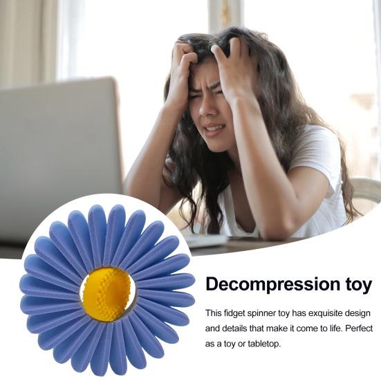 Yousheng Flower Fidget Spinner 3D Printed Spring Flower Fidget Toy Stress-Relief Flower Spinner for Home Office Use Adults And Children