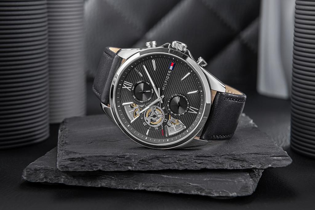 Pánské hodinky Tommy Hilfiger Baker Open Heart 1710644 + KRABIČKA