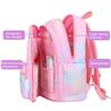 Girls Backpack Rainbow Students Schoolbag Large Capacity 180 Degree Opening Classification Storage Pockets Kindergarten Elementary Middle School Book
