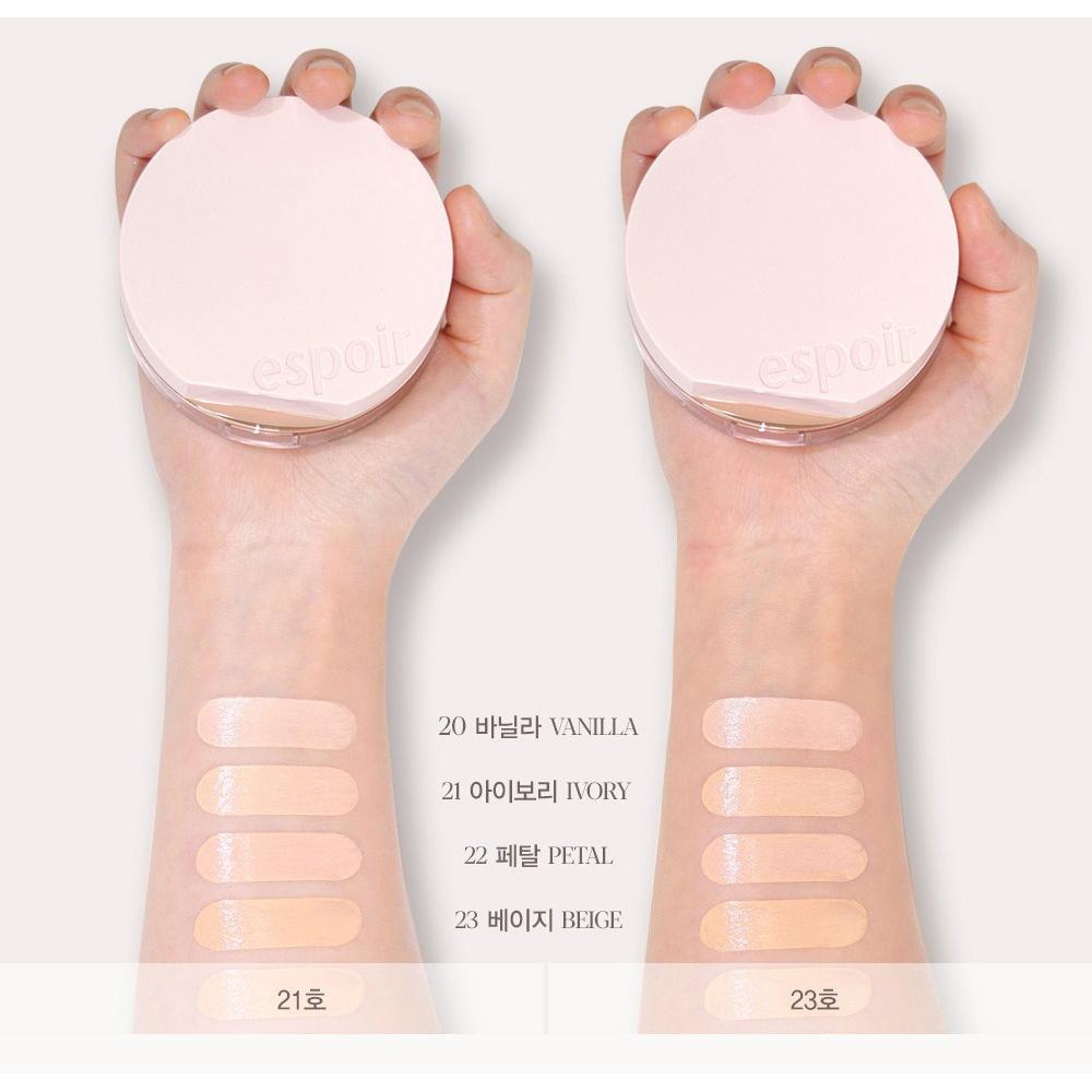 ESPOIR Be Glow Volume Cushion Foundation 13 g + 2 Puff Set — Radiant Glow Cushion