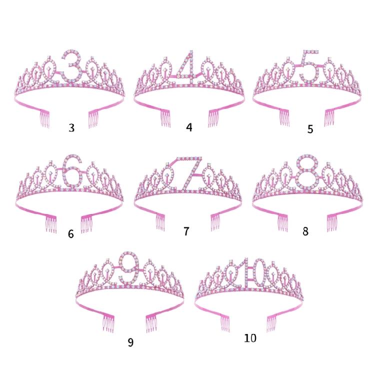 Crystal Headbands Versatiles Hairwear Child Headpiece Wedding Headdress Party Crowns Hair Accessory