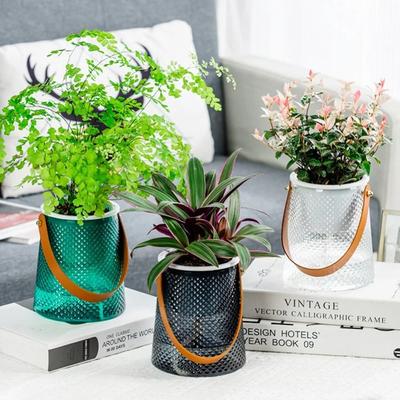 Selbstbewässernder Lazy Plant Pot inklusive Einsatz, Topfblumentopf, neuer Bodenblumentopf