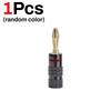Universal Gold-plated Metal Banana Plugs Solder Free 4MM Banana Connector with Screw Lock For Audio Jack Speaker Amplifier Plugs