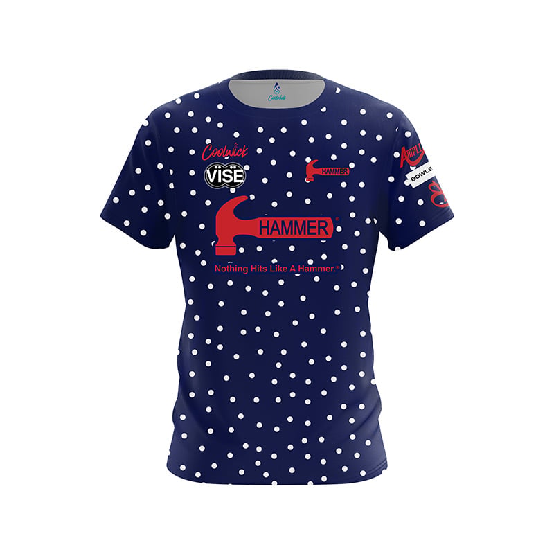 Neues Herren Hammer Eiswaffel-Kegel-Split-Print Bowling-Trikot Kurzarm Performance Sport-T-Shirt Fan Lässige Streetwear Oberteile