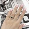 Серебряное кольцо с натуральным сапфиром 0.75ct, вес изделия 2,63 гр (2168768)