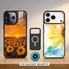 S-Sunflowers P-Printed Phone Case For iPhone17,16,15,14,13,12,Pro,Max,Magnetic For Magsafe Wireless Charging