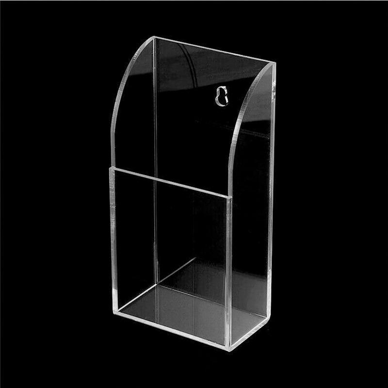 TV Remote Control Holder Wall Hanging Mount Acrylic Organizer Acrylic Stand Box Storage Home Organizer