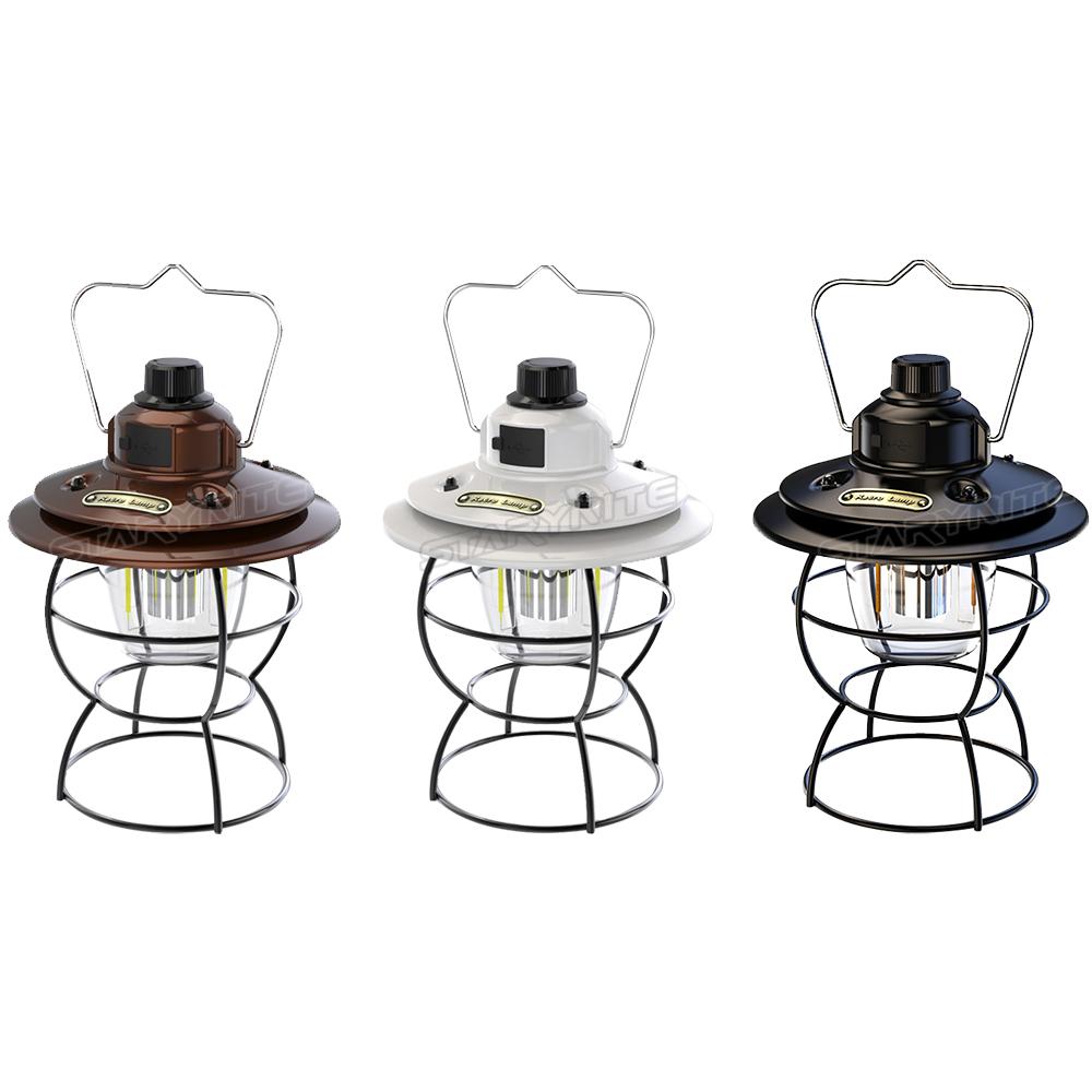 Outdoor Tent Camping Lamp Portable Atmosphere Lamp Rechargeable Adjustable Light Source Retro Led Camping Lamp