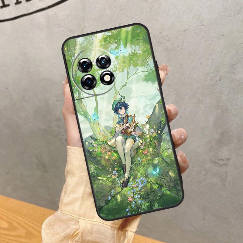Anime Game Genshin Impact Case For OnePlus 8 9 10 Pro 15 13 12 11 13T 13R 12R 10T 8T Nord CE 5 2 3 4 Lite N20 N30 Cover