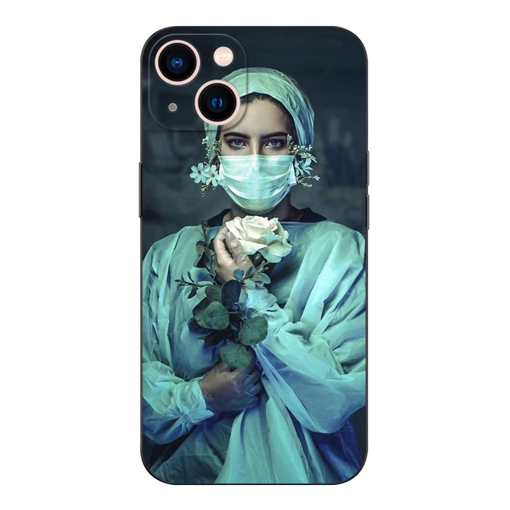 Black tpu Case For Huawei Honor 20 Lite 10 10i 20S 30S 30 7A 5.45 7s 7C 5.7 Cover nursing art drawing