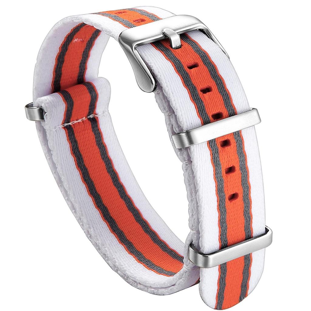 Timeless Twill Nylon Multi-color Strap - Waterproof, Lightweight & Durable 20mm/22mm Universal Fit