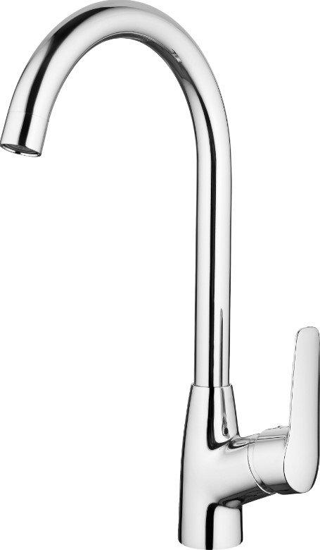 Sink tap with U DEANTE BORO spout, chrome