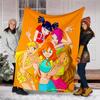 Winx Club printed throw blanket—lightweight,soft,warm;versatile blanket for all seasons—perfect as &air-conditioning throw,nap blanket