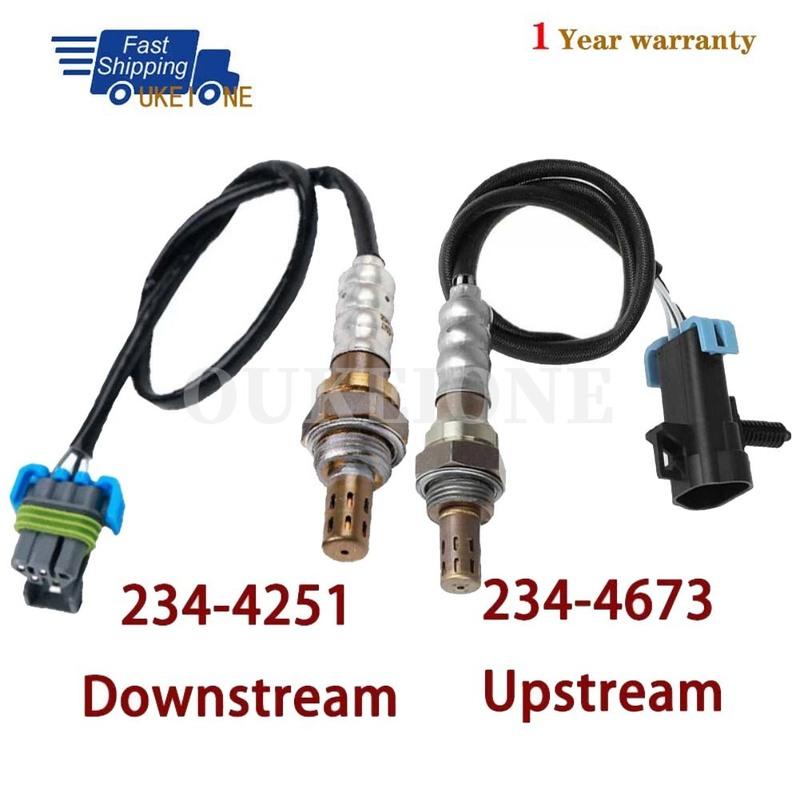 

2Pcs For 2009-2012 Chevrolet Malibu 2009 Saturn Aura Pontiac G6 2015-2017 Chevrolet Equinox Oxygen Sensor Upstream Downstream