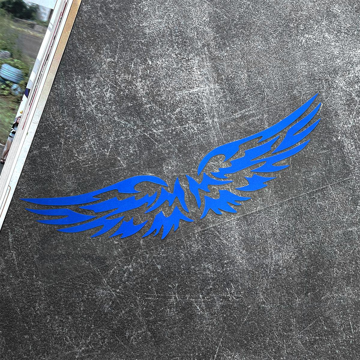 Autocollants Ailes d'Ange Arc-en-ciel Laser Moto Moto Carrosserie Réservoir de Carburant Autocollants Fenêtre de Voiture Coffre Arrière Rétroviseur Autocollant pour Honda BMW
