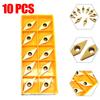 10pcs VCMT331 Golden VCMT160404 Indexable Lathe Turning Tool Carbide Inserts