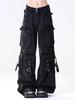 Herren Modische Locker Geschnittene Gerade Bein Jeans mit Mehrere Taschen Design