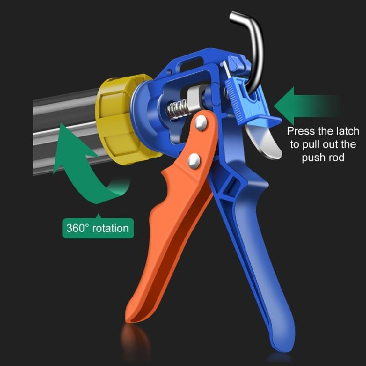 Drip Frees Caulk Guns with Ergonomic Steel Handle,Manual Glass Glues Applicator Universal Pressing Glues Guns