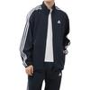 adidas Striped Zip-Up Long Sleeve Jacket Men Jacket Blue IA9375