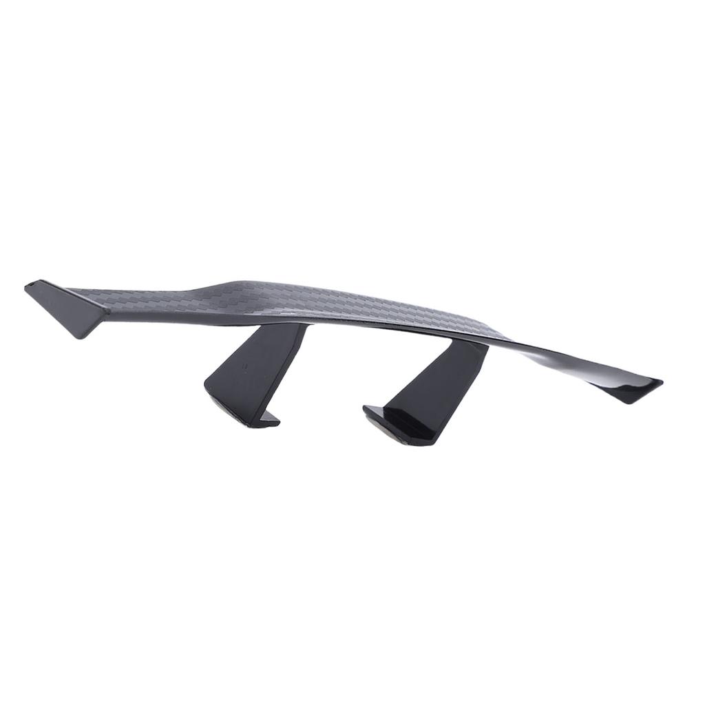Universal Car Mini Spoiler Wing 6.7 Inch Decorative Carbon Fiber Texture Auto Car Rear Tail Wing for All Cars Black
