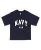 PAPERBOY Navy U.S.A Short Sleeve T-Shirt - White & Blue