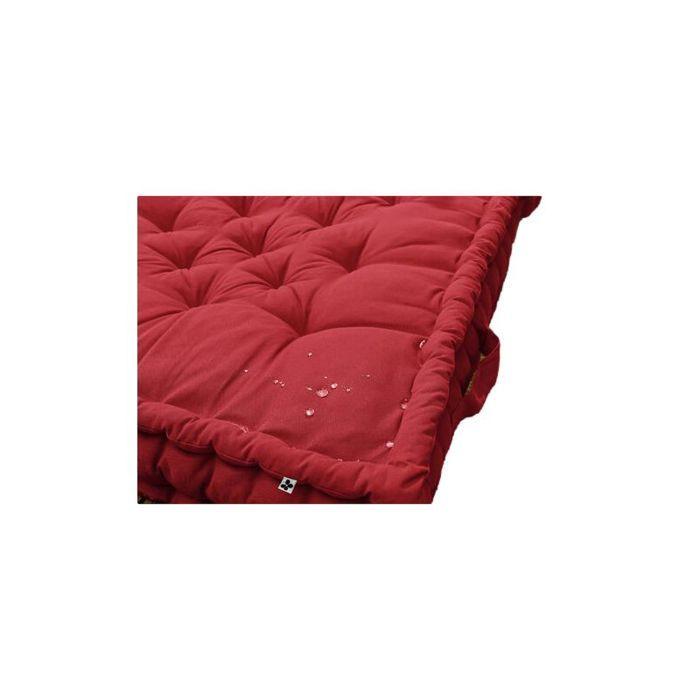 Outdoor Water-repellent Floor Cushion - Anti-UV "Kala" In Cotton 50 X 50 X 10 Cm The Butterfly Effect