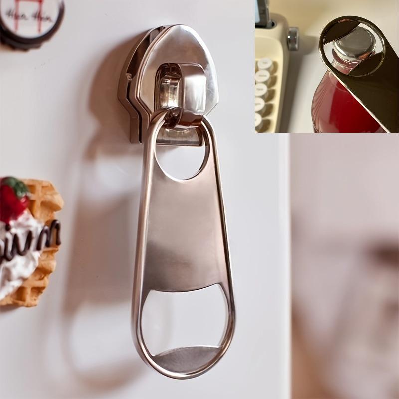 1 szt., Otwieracze do butelek, Otwieracz do piwa, Magnetyczny otwieracz do butelek do lodówki, Magnetyczne otwieracze do butelek Otwieracz do puszek, Przyklejany do lodówki dla łatwego przechowywania