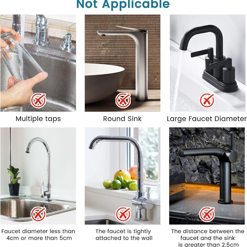 Slope Shape Sink Splash Guard Rotatable Faucet Drip Catcher Tray Sink Faucet Mat  Kitchen Sink