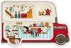 Onishi Ken Seihan PEANUTS Melamine Series Camping Bus Gift Cooking X 9 X Set, Red, 34.9 23.7cm (PE-2821)