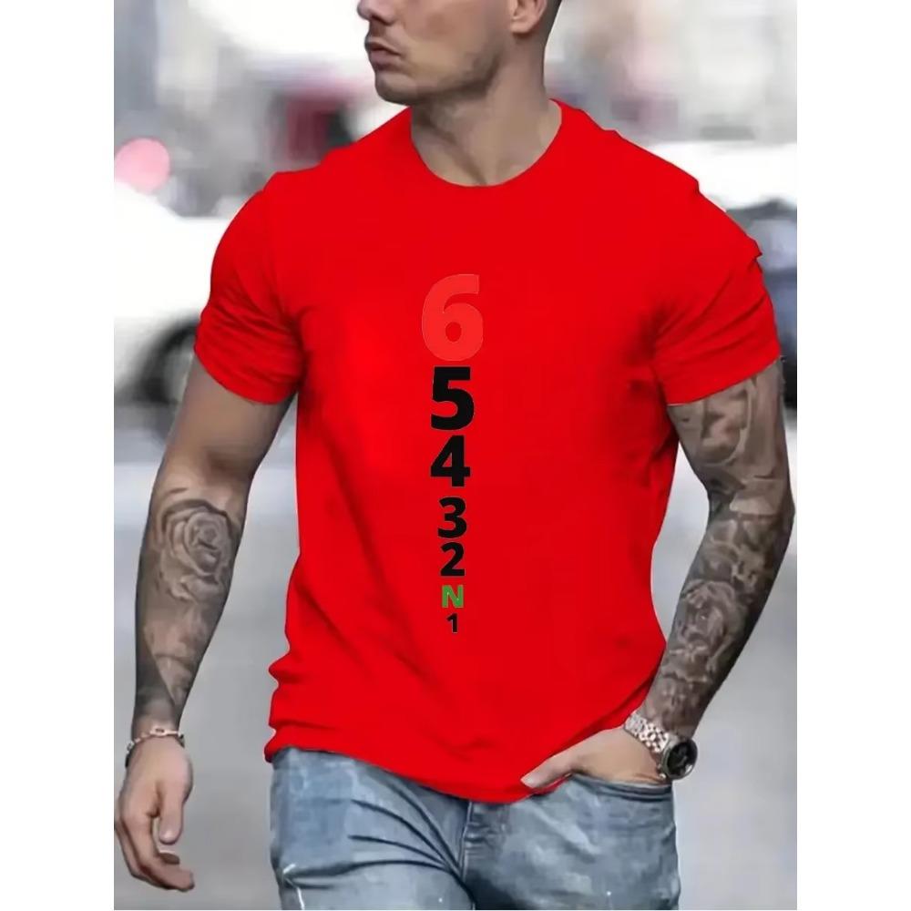 Vintage T-Shirts for Men Manual Transmission 1N23456 Motorcycle Speed Print Top Oversized Tee Hip Hop T-Shirts Women Clothing