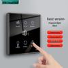 Smart Touch-Screen Bathroom Heater Switch, Flush-Mounted, Wireless Mijia App Compatible