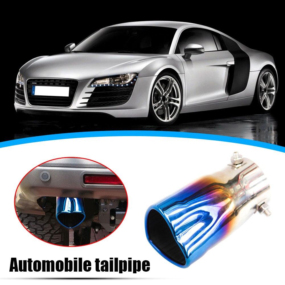 Universal Exhaust Tail Pipe Muffler 2.5 Inch ID Inlet Bolt-on Heart Edge Car Universal Stainless Steel Outlet Muffler