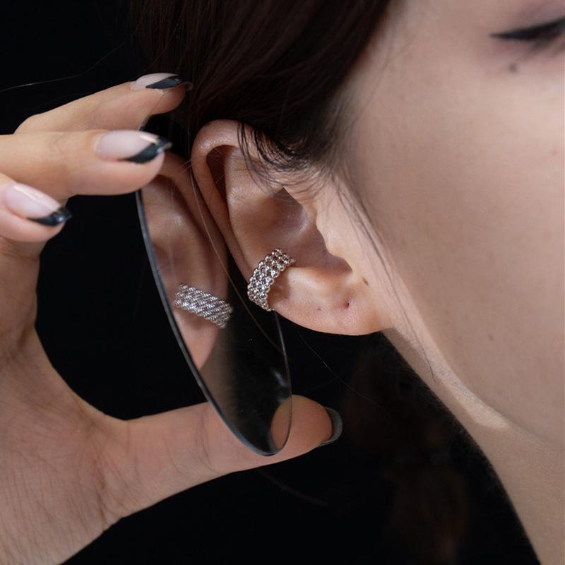 Round Beads Without Ear Piercings, Ear Clips For Women, Minimalist Personalized Multi-Layer Earrings, Internet Celebrity Live Broadcast Sources