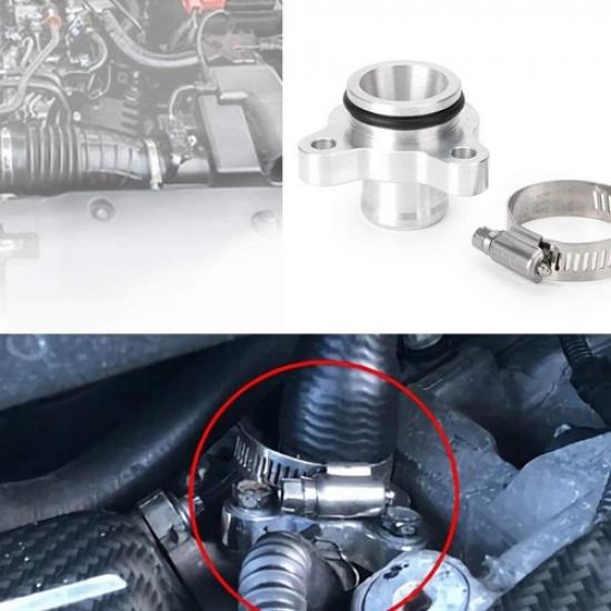 Coolant Hose Aluminum Flange Upgrade For BMW M X1 4 5 N20 N26 N52 N54 N55 Silver