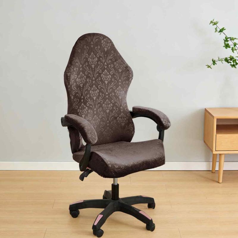 E-sports Gaming Chair Covers Stretchy Velvet Ergonomic Office Computer Game Chair Cover Home Chair SeatCover With Armrest Covers