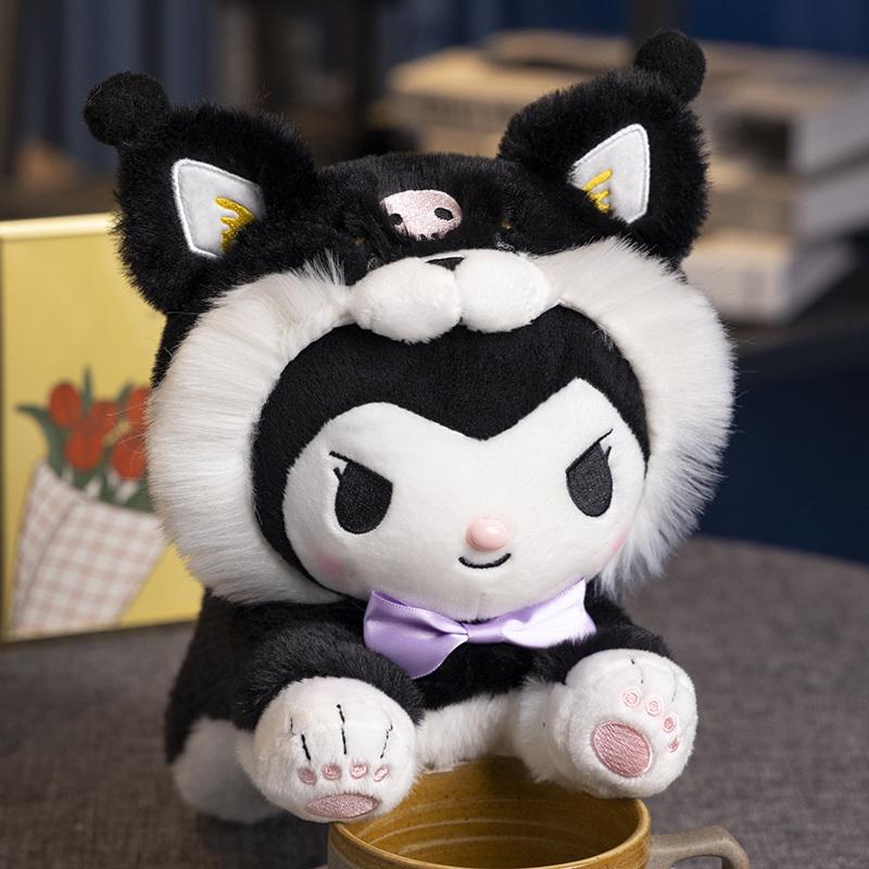 Plush Turning Into A Shiba Inu My Melody Doll Kuromi Cinnamoroll Toy Pom Pom Purin Soft Pochacco Pillow Gift For Kids
