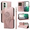 For Xiaomi Redmi 15 5G (Global) (169mm) Leather Wallet Case with Strap Dandelion Imprint Phone Stand Cover