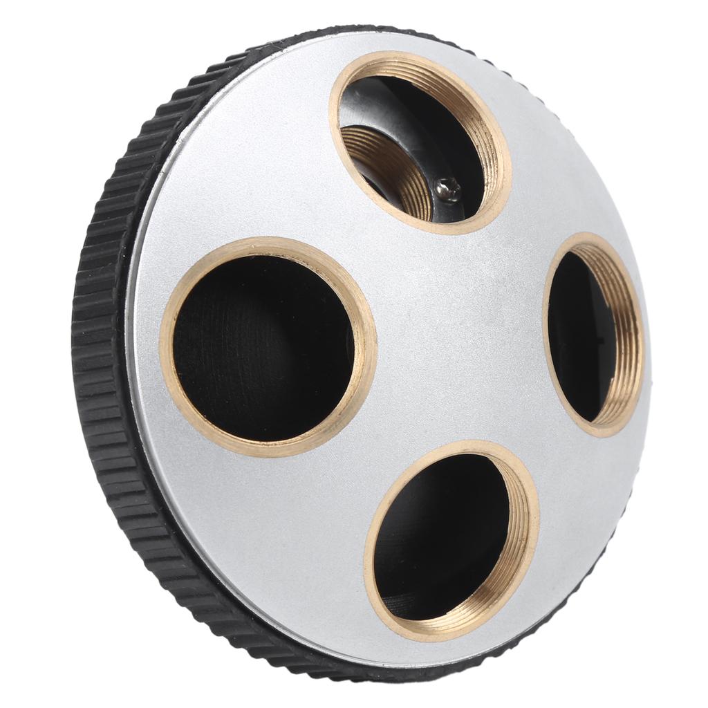 Microscope 4‑Hole Adapter Objective Lens Revolving Nosepiece Converter with RMS Interface