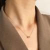 Xiaohongshu Collarbone Chain Women'S Exquisite Small Waist Necklace Geometric Cylindrical Neck Chain